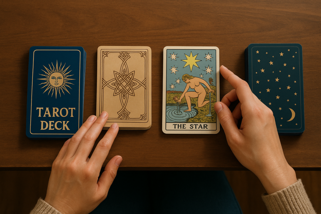 Choosing the best tarot deck based on personal intuition and energy.